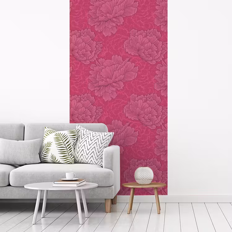 Behang - Pioenrozen - Energiek - Roze — 3