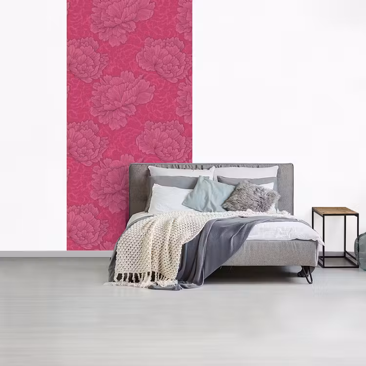 Behang - Pioenrozen - Energiek - Roze — 4