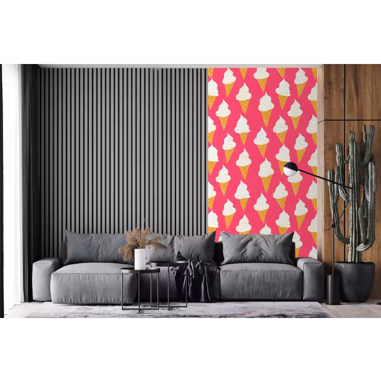 Behang - Softijs - Horentje - Roze — 2