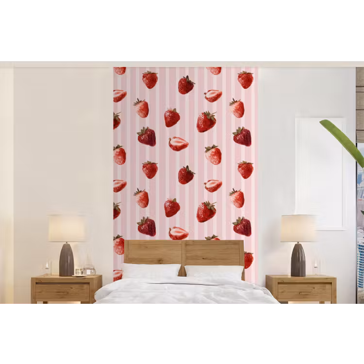 Behang - Strepen - Aardbei - Roze — 5