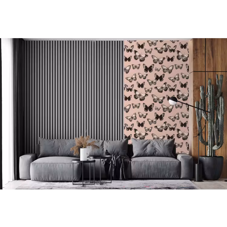 Behang - Tijdloos - Vlinders - Perzik — 2