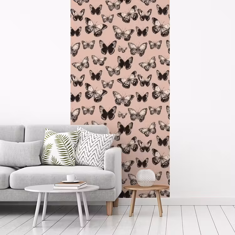 Behang - Tijdloos - Vlinders - Perzik — 3