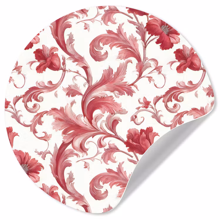 Behangcirkel - Barok - Patroon - Rood — 1