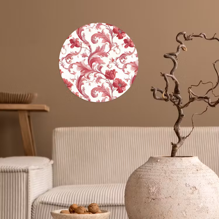 Behangcirkel - Barok - Patroon - Rood — 2