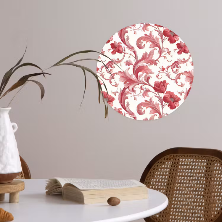 Behangcirkel - Barok - Patroon - Rood — 4