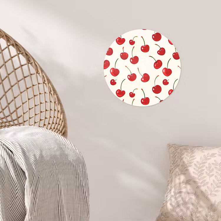 Behangcirkel - Kersen - Minimalistisch - Rood — 5