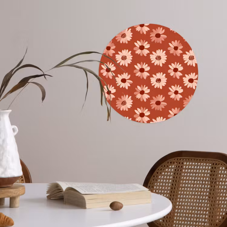 Behangcirkel - Madelief - Retro - Terracotta — 4