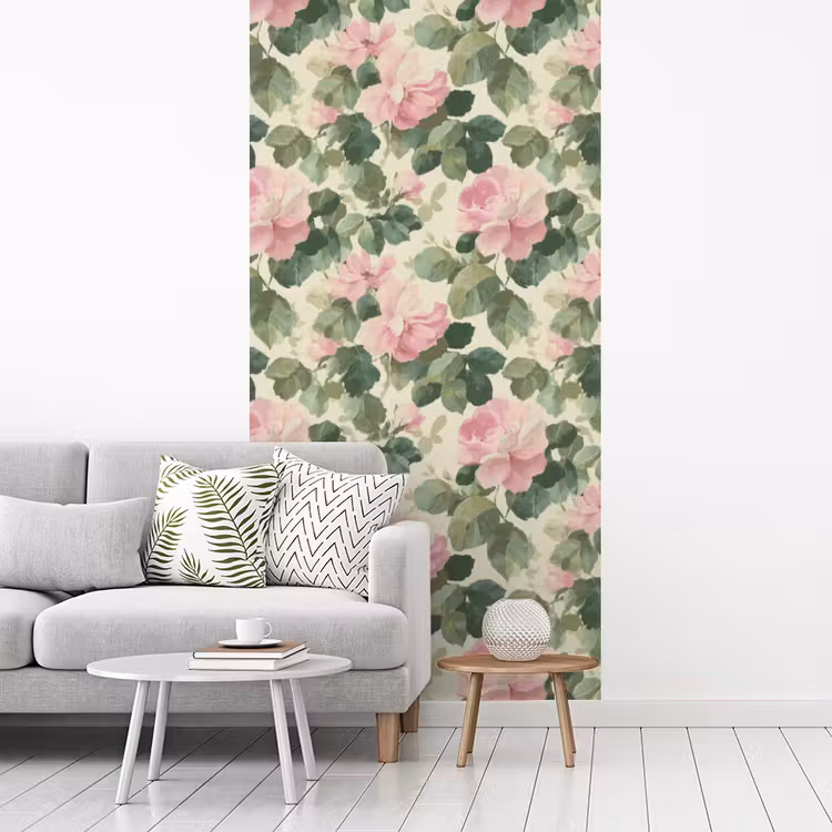 Behang - Rozen - Botanisch - Roze — 3