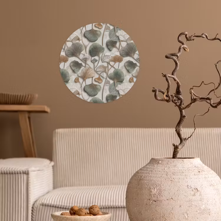 Behangcirkel - Elegant - Bladeren - Groen — 2