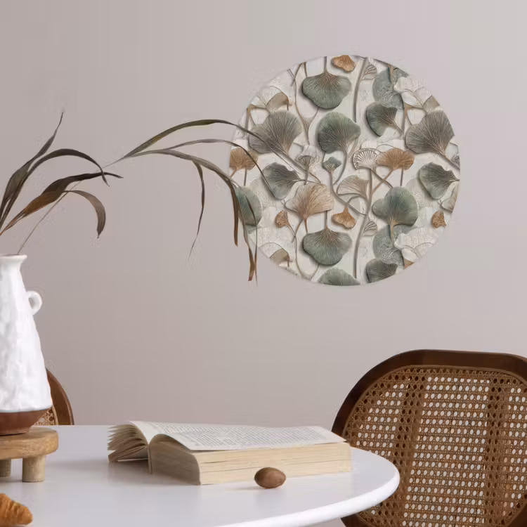 Behangcirkel - Elegant - Bladeren - Groen — 4