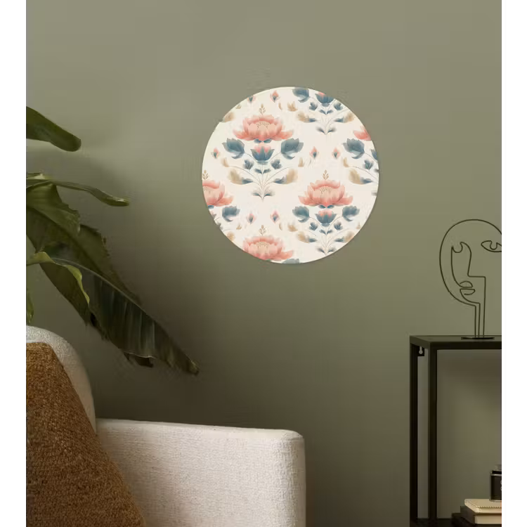 Behangcirkel - Lotus - Bloemen - Roze — 3