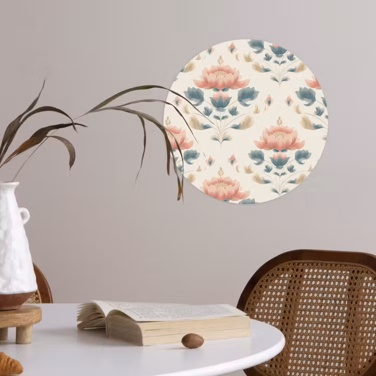 Behangcirkel - Lotus - Bloemen - Roze — 4