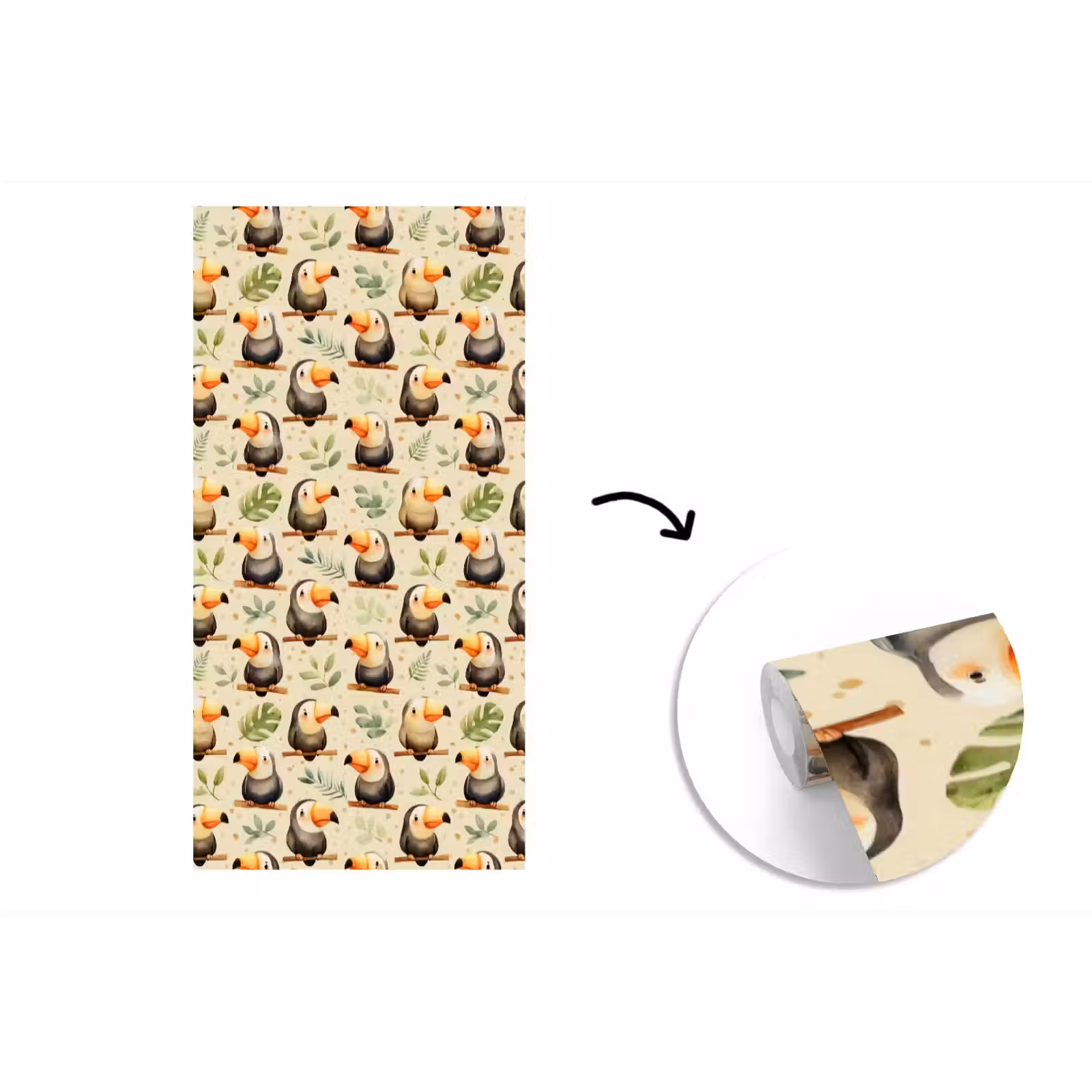 Behang - Toekans - Exotisch - Kleurrijk — 1