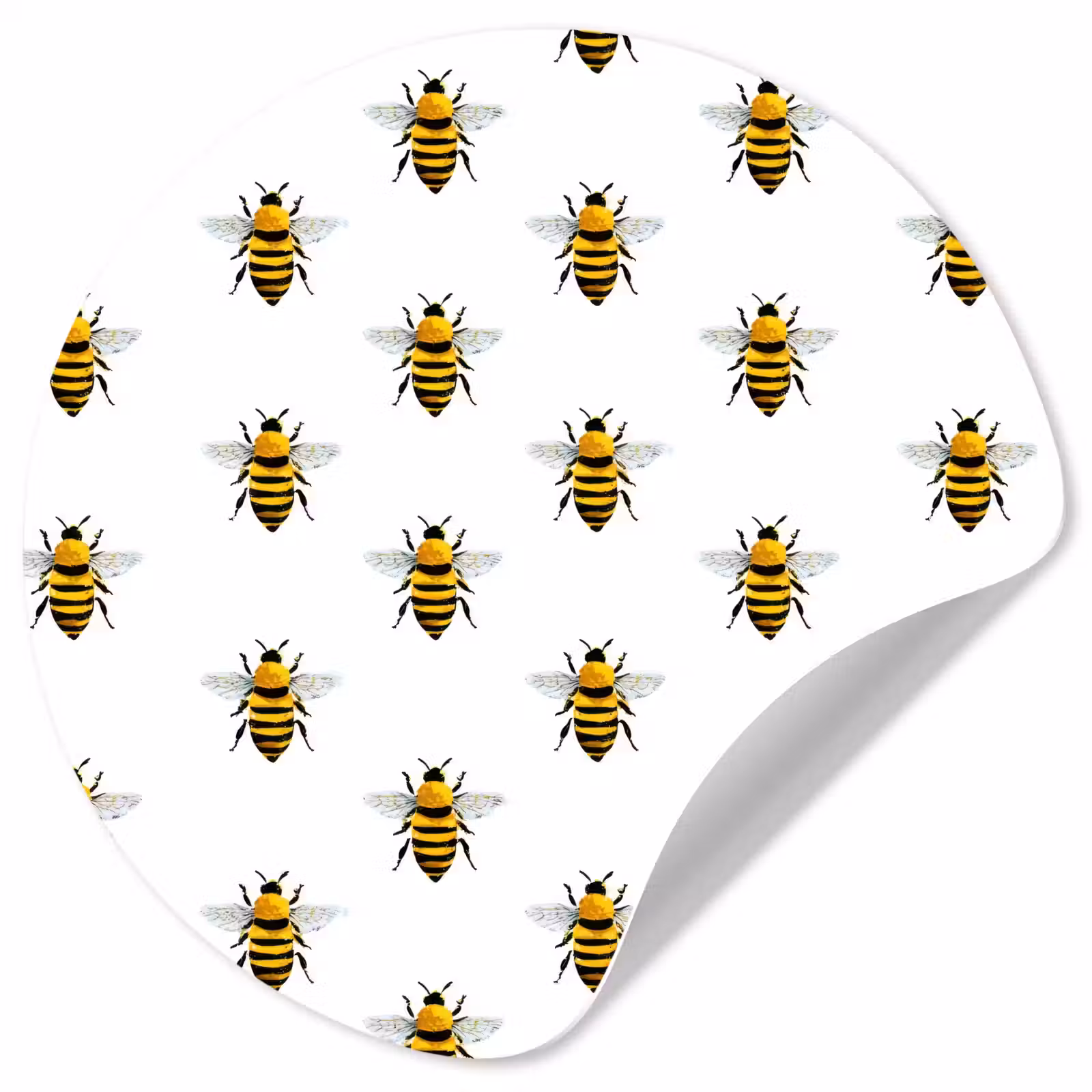 Behangcirkel - Bijen - Tijdloos - Wit — 1