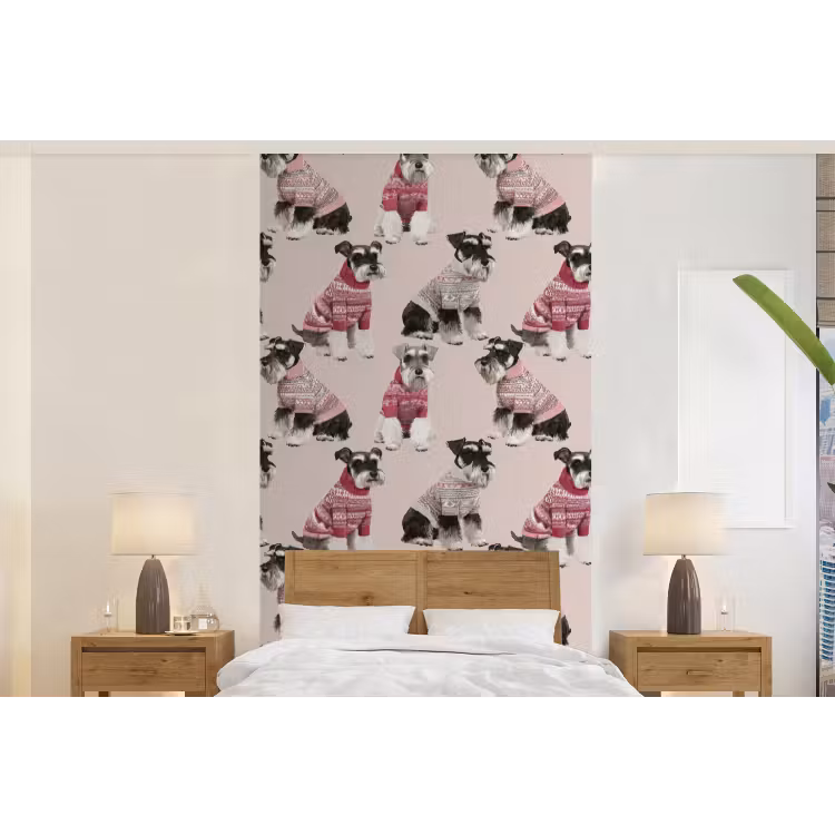Behang - Honden - Truien - Rood — 5