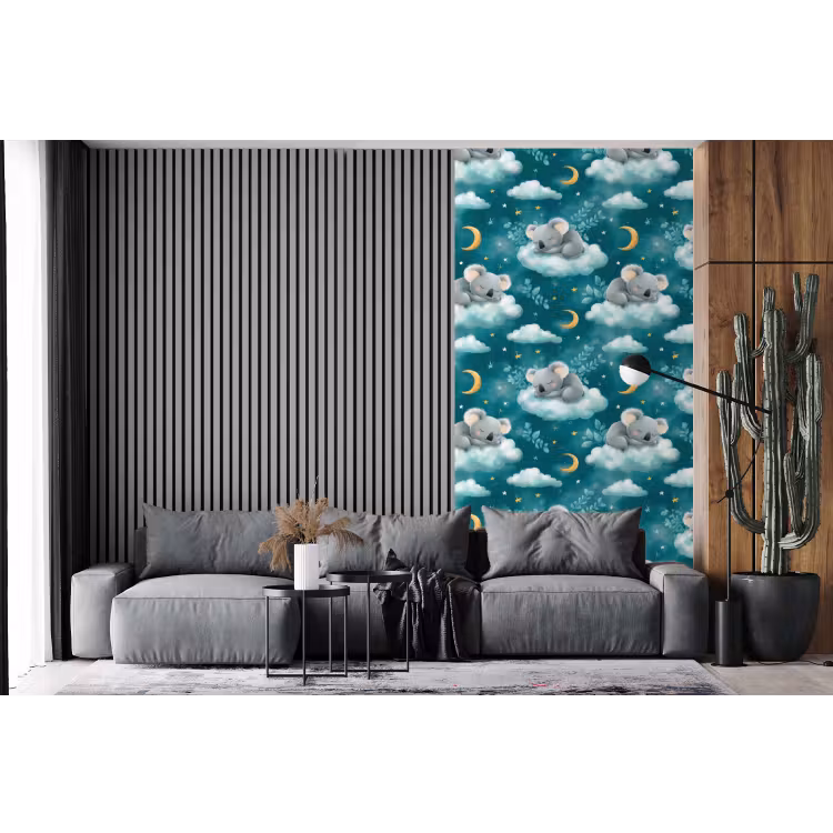 Behang - Koala's - Betoverend - Blauw — 2