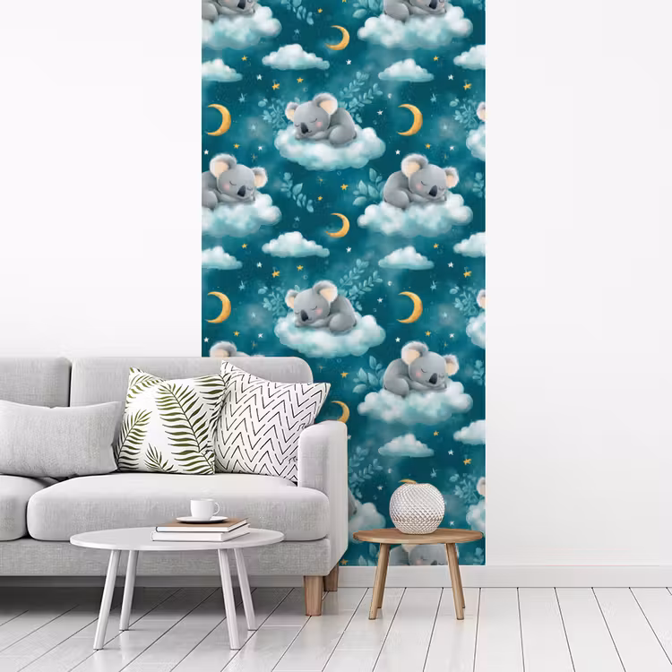 Behang - Koala's - Betoverend - Blauw — 3