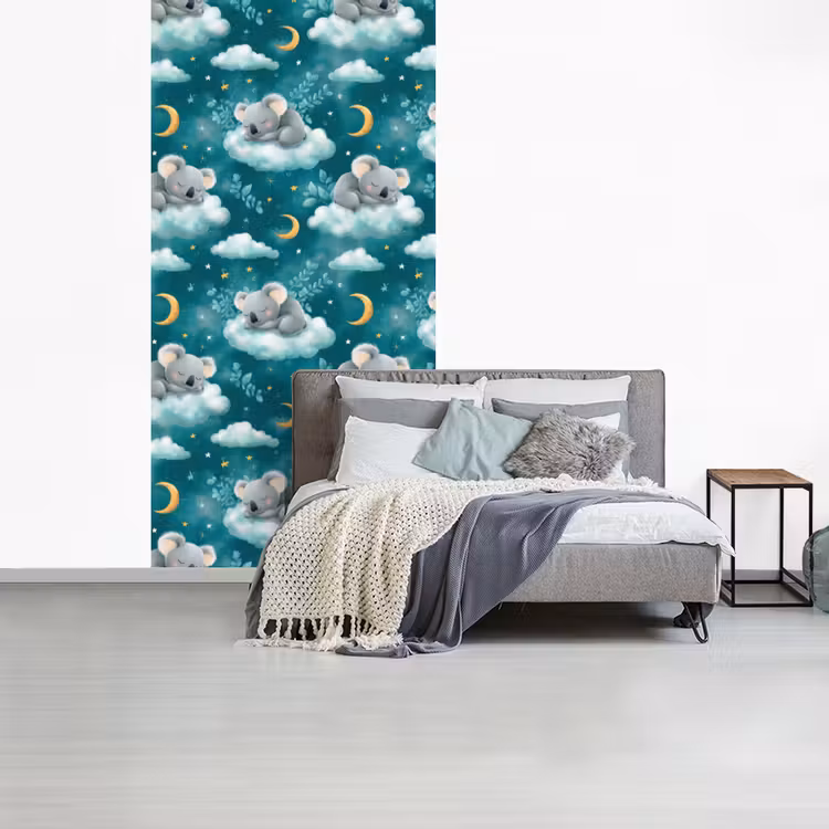 Behang - Koala's - Betoverend - Blauw — 4