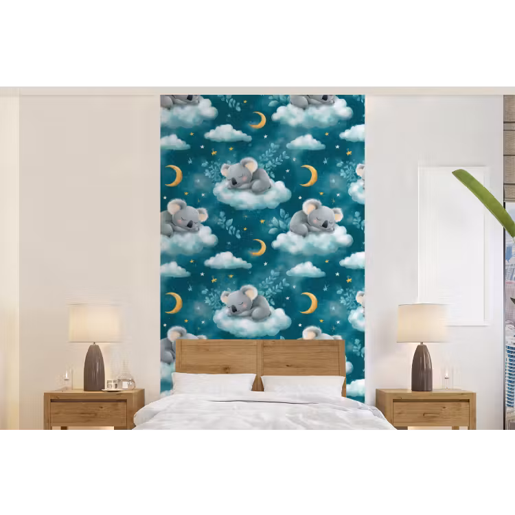 Behang - Koala's - Betoverend - Blauw — 5
