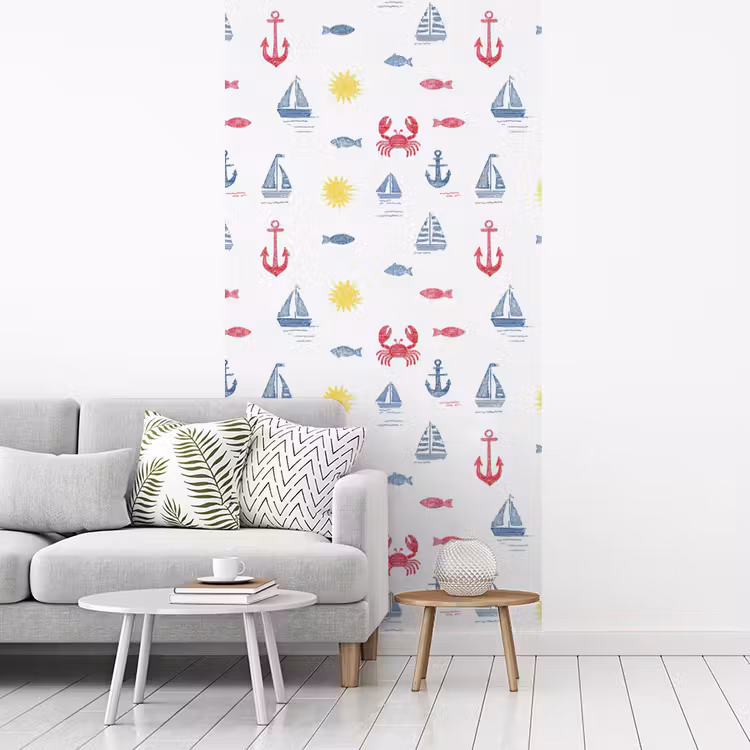 Behang - Nautisch - Illustraties - Kleurrijk — 3
