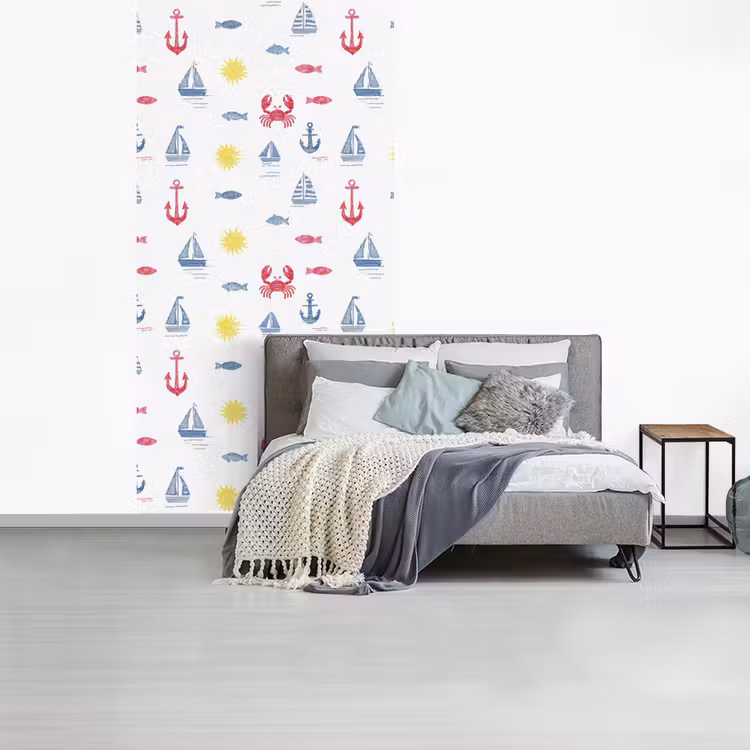 Behang - Nautisch - Illustraties - Kleurrijk — 4