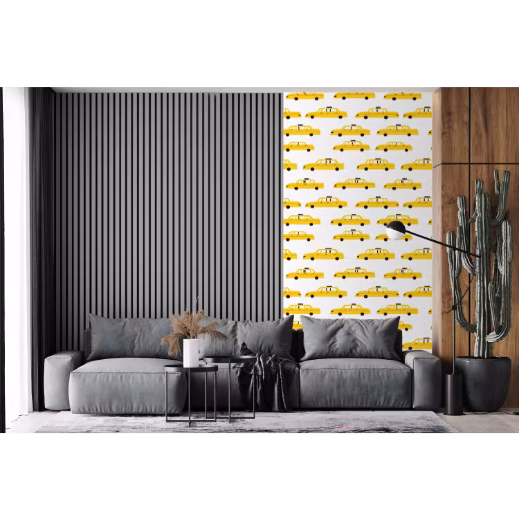 Behang - Taxi - Iconisch - Geel — 2