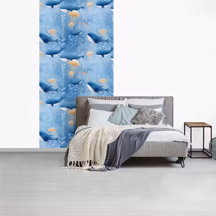 Behang - Walvissen - Oceaan - Blauw — 4