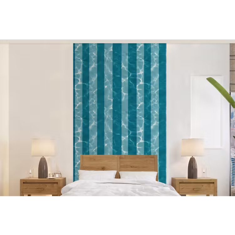 Behang - Zwembad - Strepen - Groen — 5