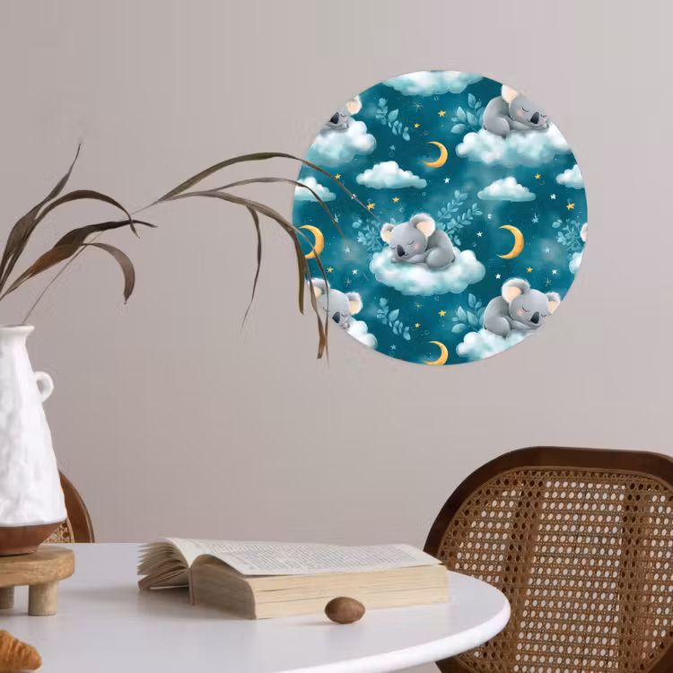 Behangcirkel - Koala's - Betoverend - Blauw — 4