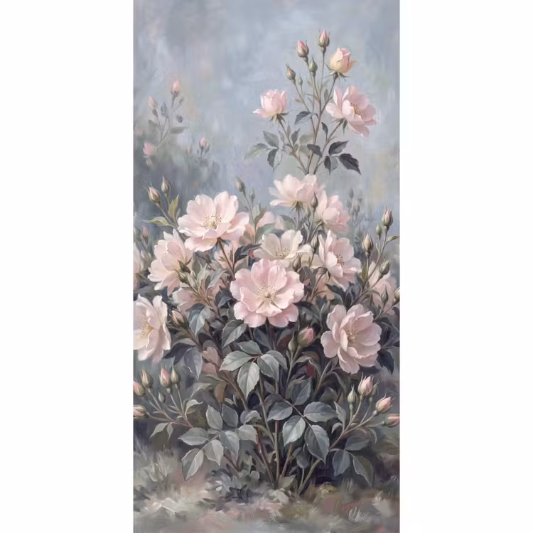 Behang - Rozen - Illustratie - Roze — 2
