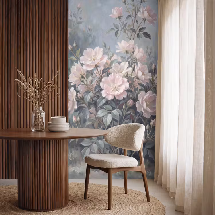 Behang - Rozen - Illustratie - Roze — 4