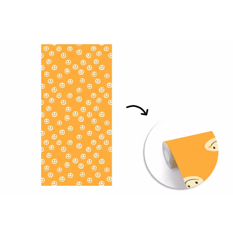 Behang - Smileys - Retro - Heel — 1