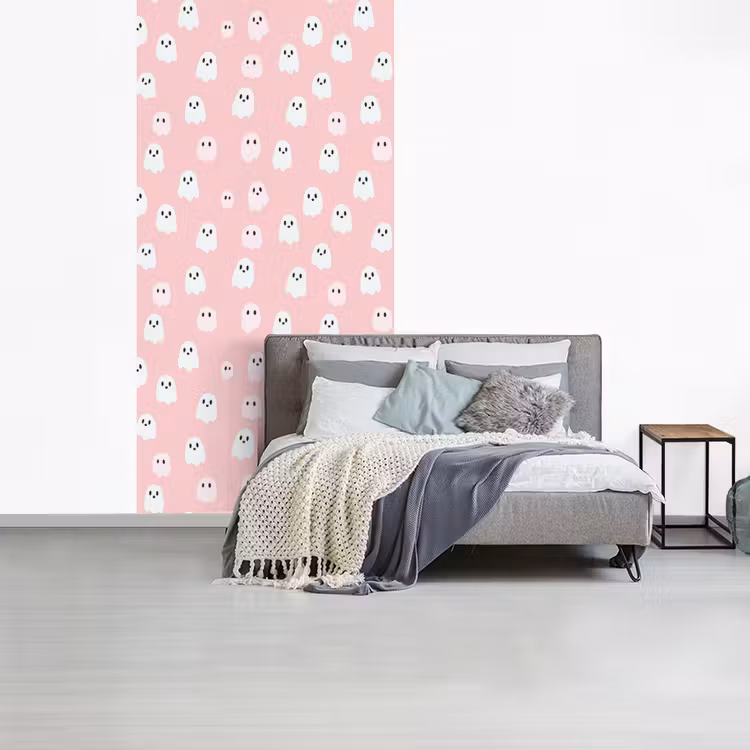 Behang - Spookjes - Patroon - Roze — 4