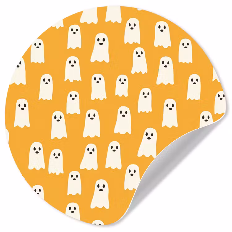 Behangcirkel - Halloween - Spookjes - Oker — 1