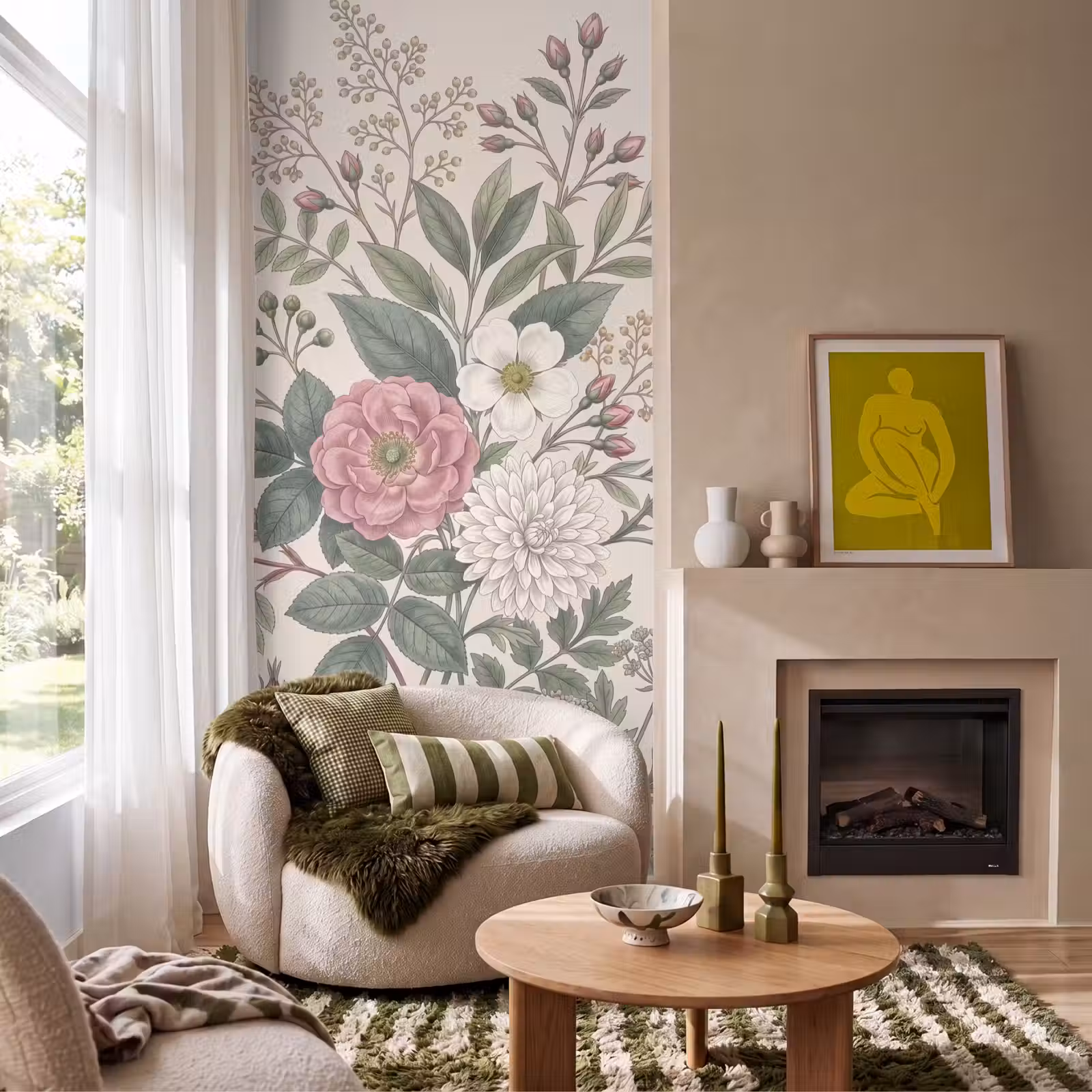 Behang - Romantisch - Design - Kleurrijk — 1