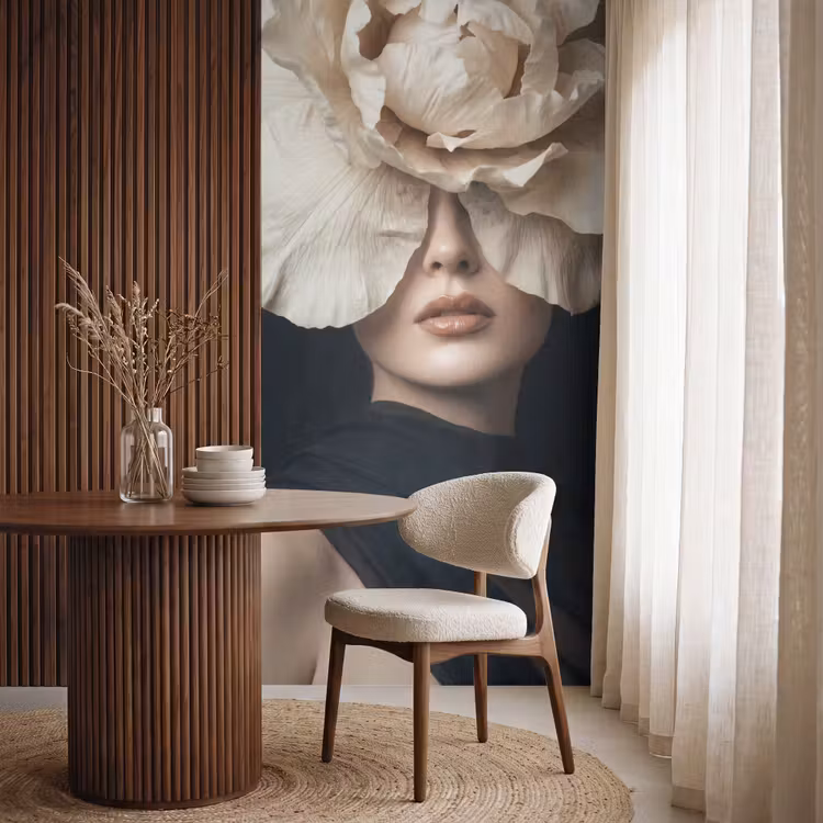 Behang - Roos - Tijdloos - Zwart — 4
