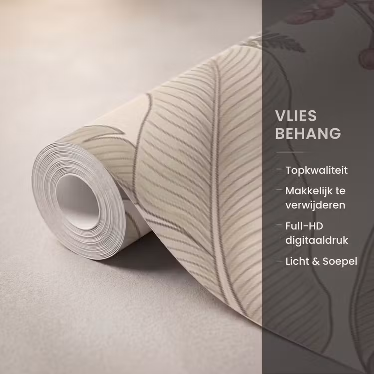 Behang - Tropisch - Vogels - Beige — 3