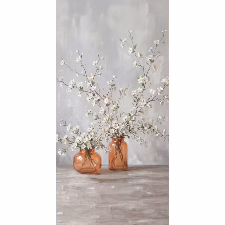 Behang - Vazen - Bloemen - Oranje — 2