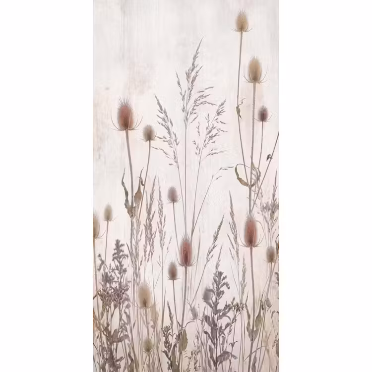 Behang - Weidebloemen - Design - Sepia — 2