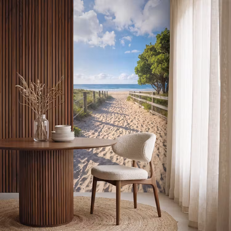 Behang - Strand - Zandpad - Oceaan - Natuur — 4
