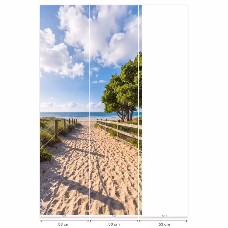 Behang - Strand - Zandpad - Oceaan - Natuur — 6