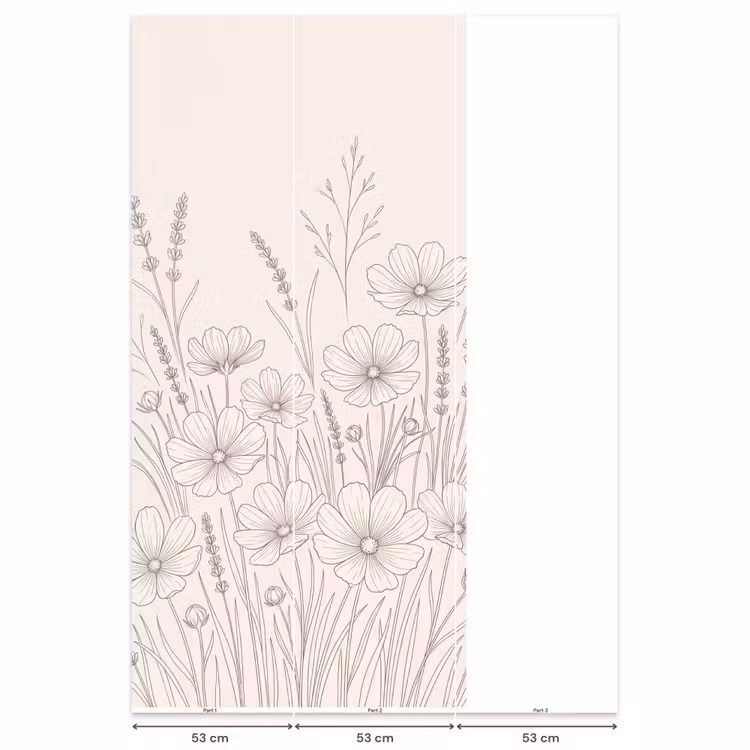 Behang - Minimalistisch - Modern - Bloemen - Beige — 6