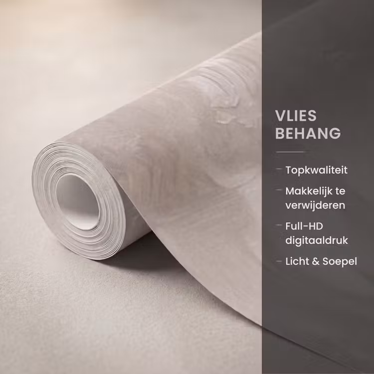 Behang - Olijfplant - Aardenpot - Abstract - Beige — 3