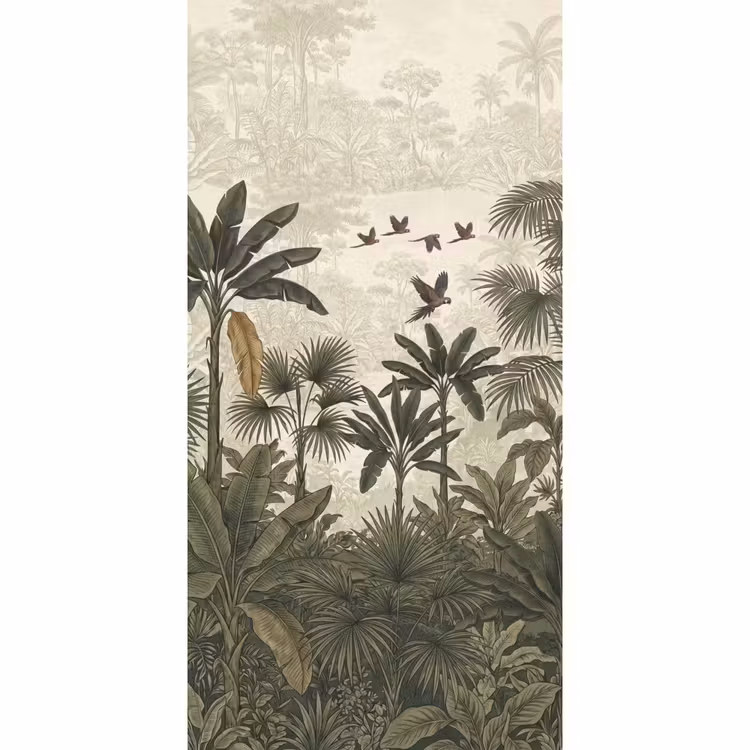 Behang - Papagaaien - Jungle - Tropisch - Green — 2