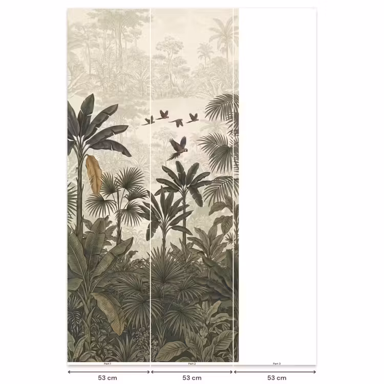 Behang - Papagaaien - Jungle - Tropisch - Green — 6