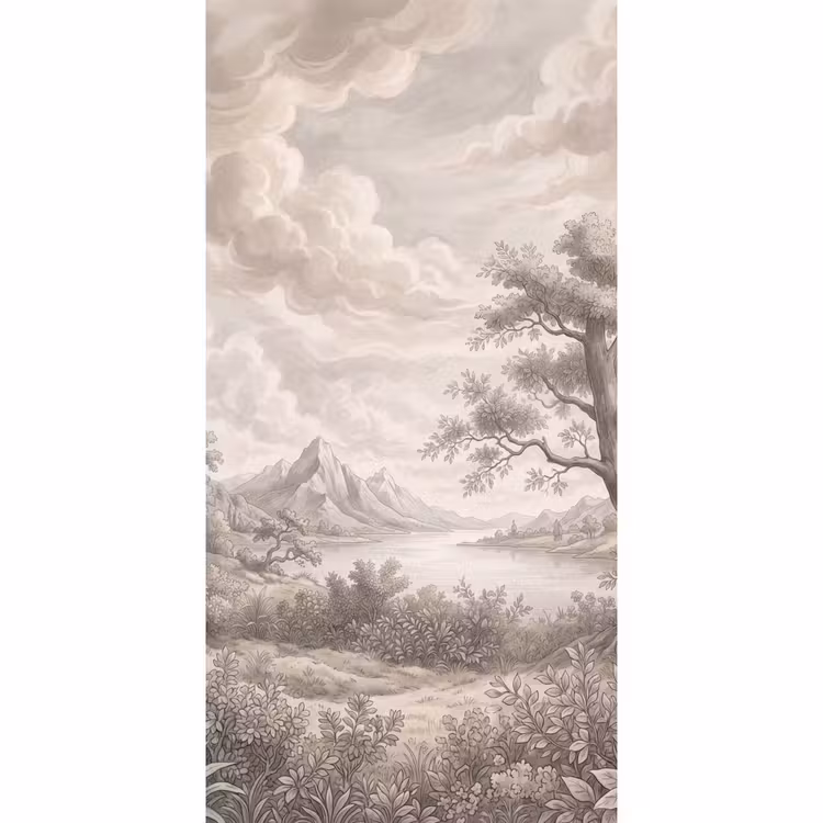 Behang - Landschap - Bergen - Meer - Natuur — 2