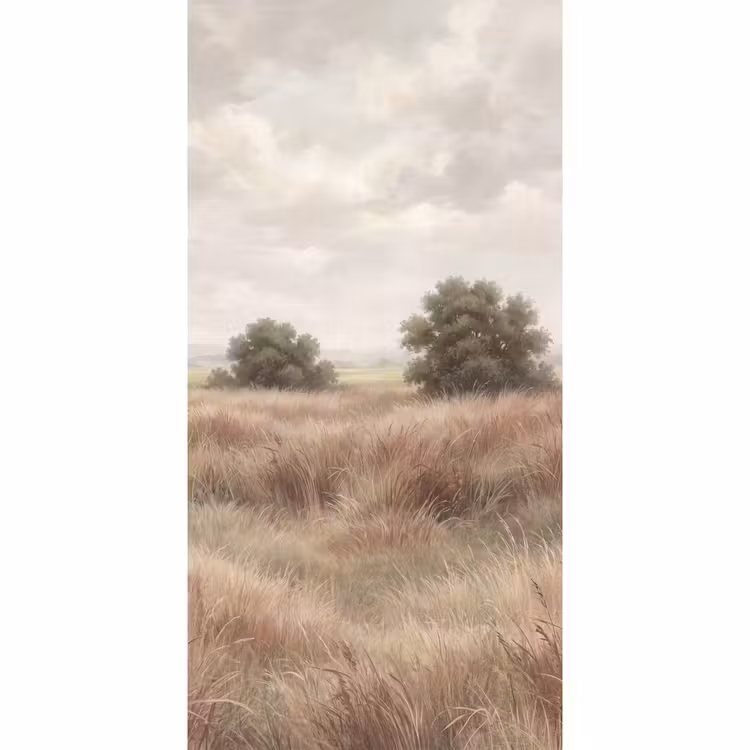 Behang - Landschap - Minimalistisch - Beige — 2