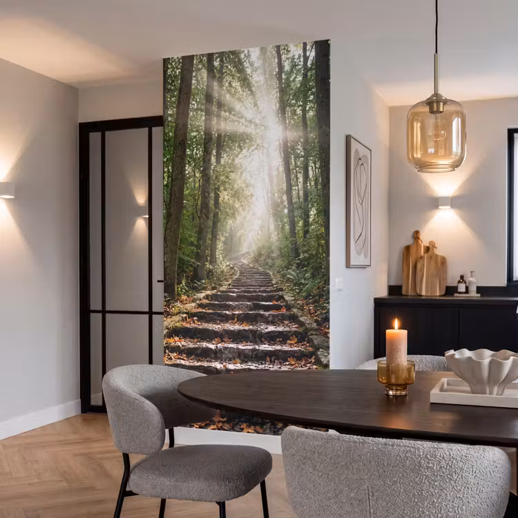 Behang - Stenen - Trap - Bos - Natuur — 5