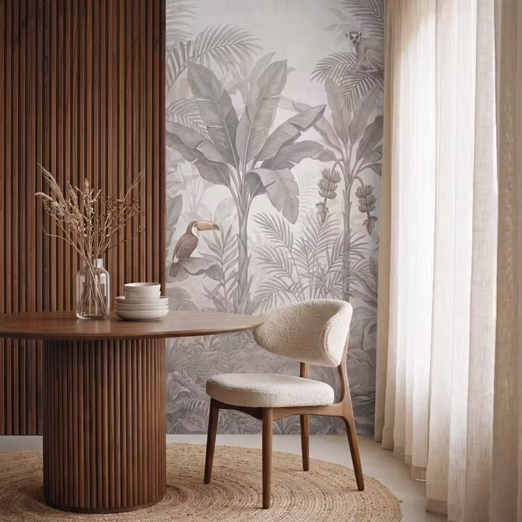Behang - Natuur - Jungle - Ringstaartmaki - Bruin — 4