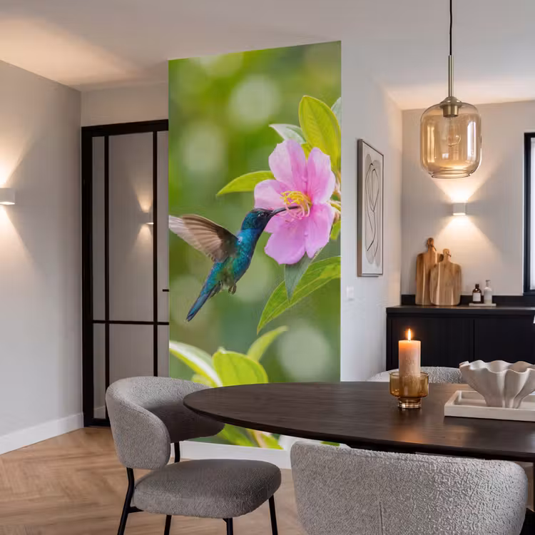 Behang - Kolibrie - Bloem - Natuur - Groen — 5